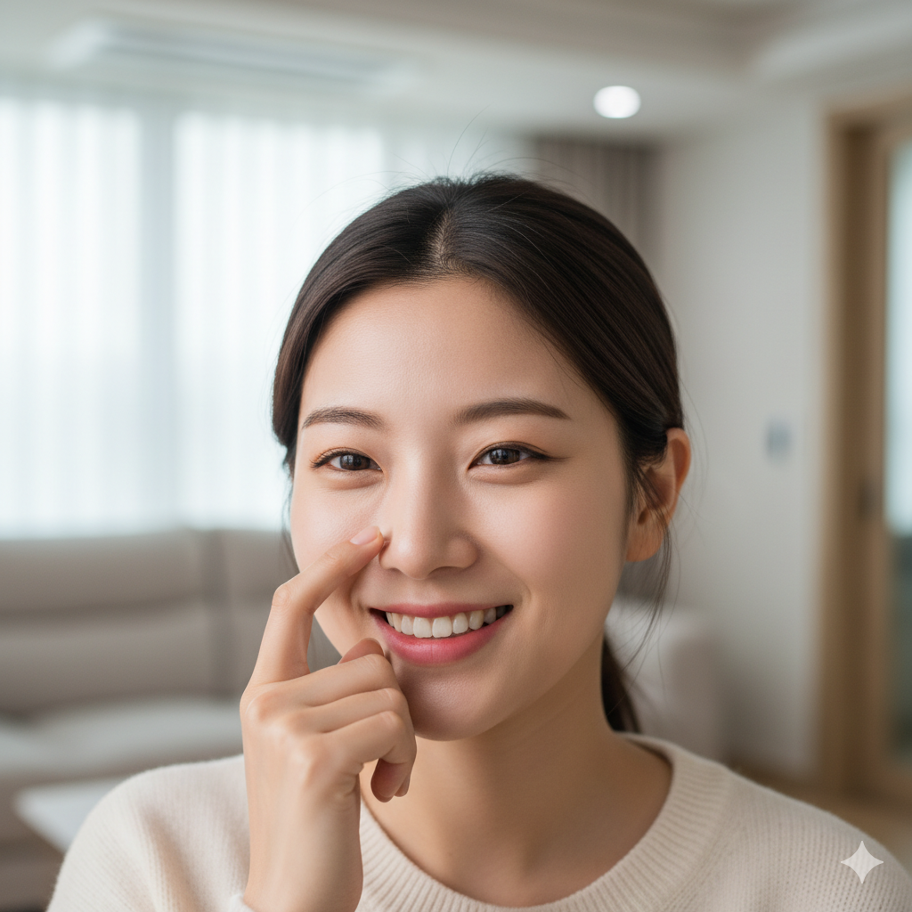 코성형 후 절임 코차림 보임